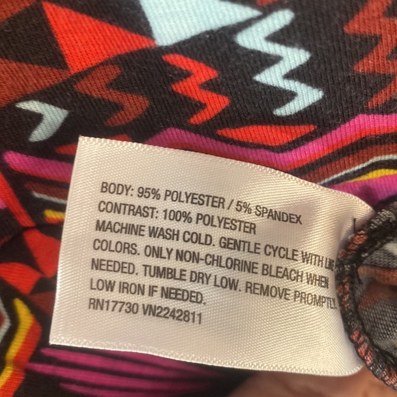 Xhilaration Above The Knee Psychedelic Print Racer Back Sundress - Picture 10 of 12